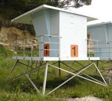 Lifeguard tower, Seabright Beach, Santa Cruz